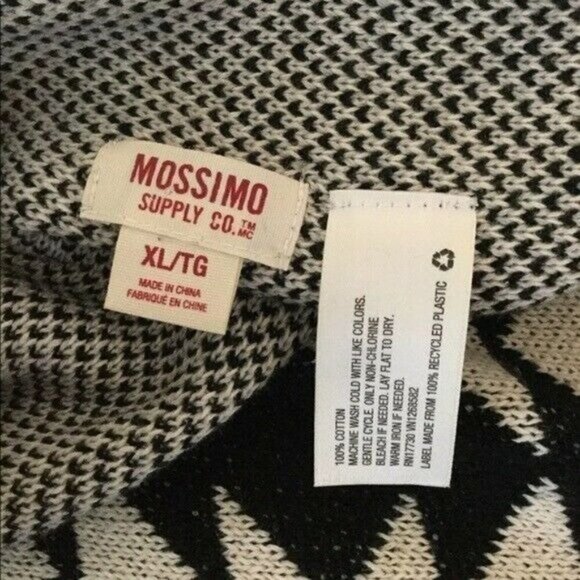 MOSSIMO Open Front Draped Assymetic Cardigan XL - Picture 9 of 11